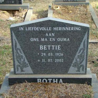 BOTHA Bettie 1926-2002