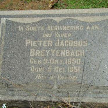 BREYTENBACH Pieter Jacobus 1890-1951