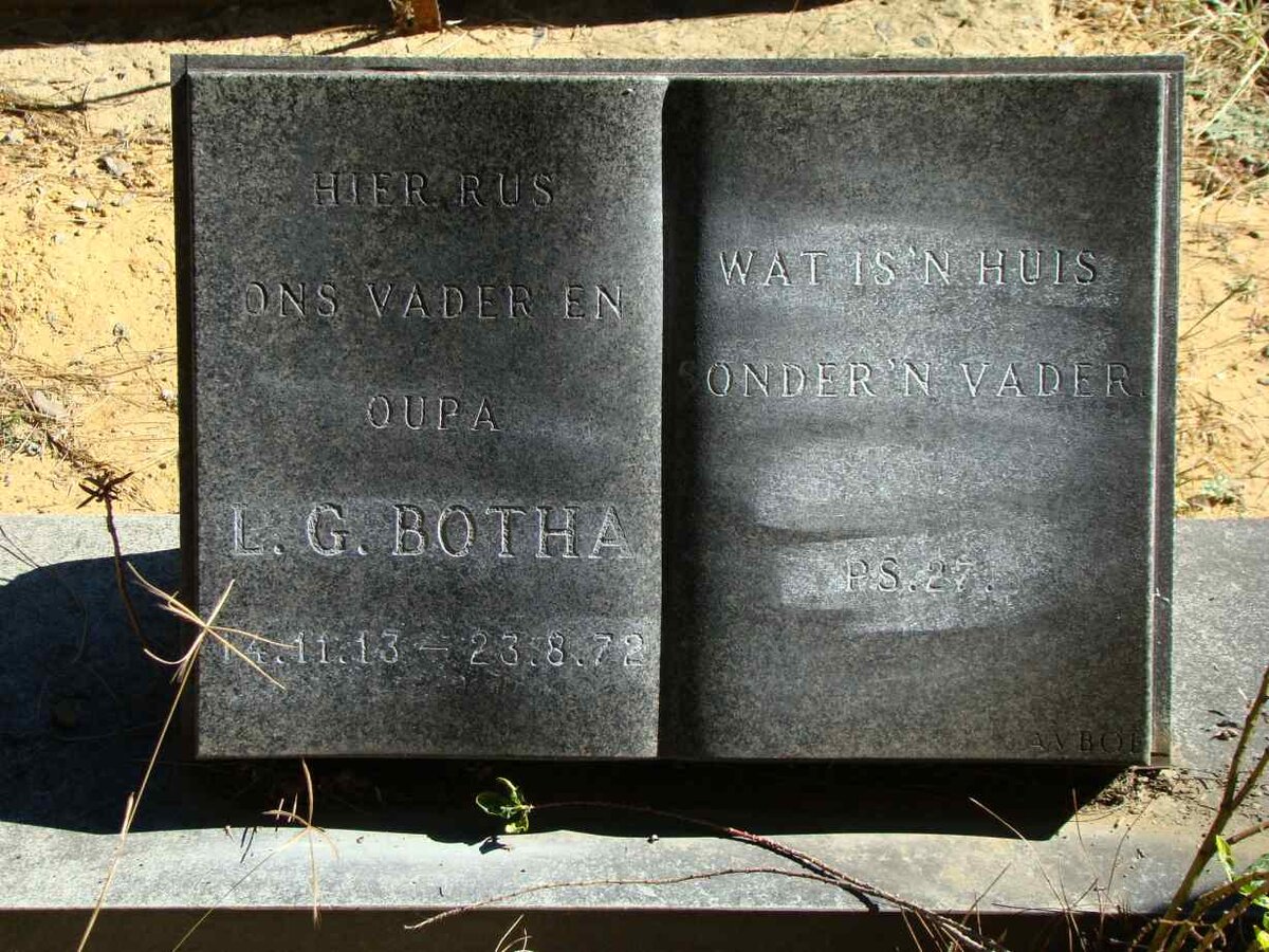 BOTHA L.G. 1913-1972