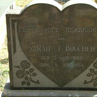 BOUCHER Sarah J. 1888-1954