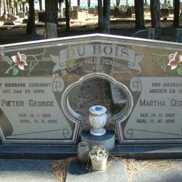 BOIS Pieter George, du 1919-1985 &amp; Martha Cecilia 1922-1996