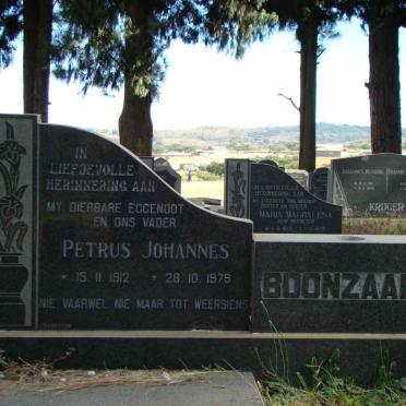 BOONZAAIER Petrus Johannes 1912-1979