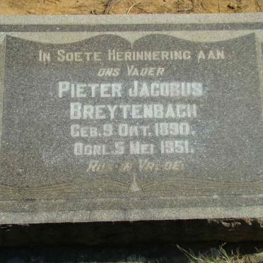 BREYTENBACH Pieter Jacobus 1890-1951