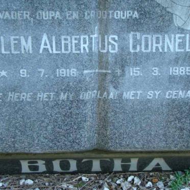 BOTHA Willem Albertus Cornelius 1916-1985