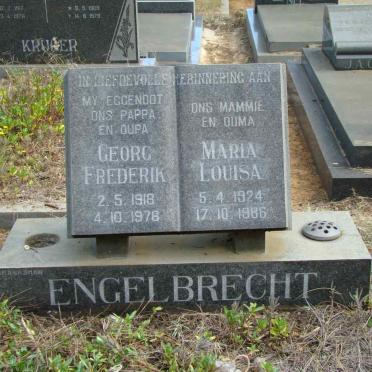 ENGELBRECHT Georg Frederik 1918-1978 &amp; Maria Louisa 1924-1986