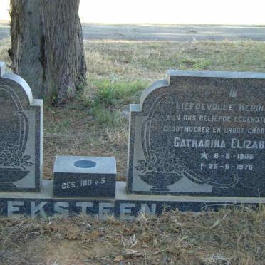 EKSTEEN Hendrik Oostwald 1898-1978 &amp; Catharina Elizabeth 1905-1976