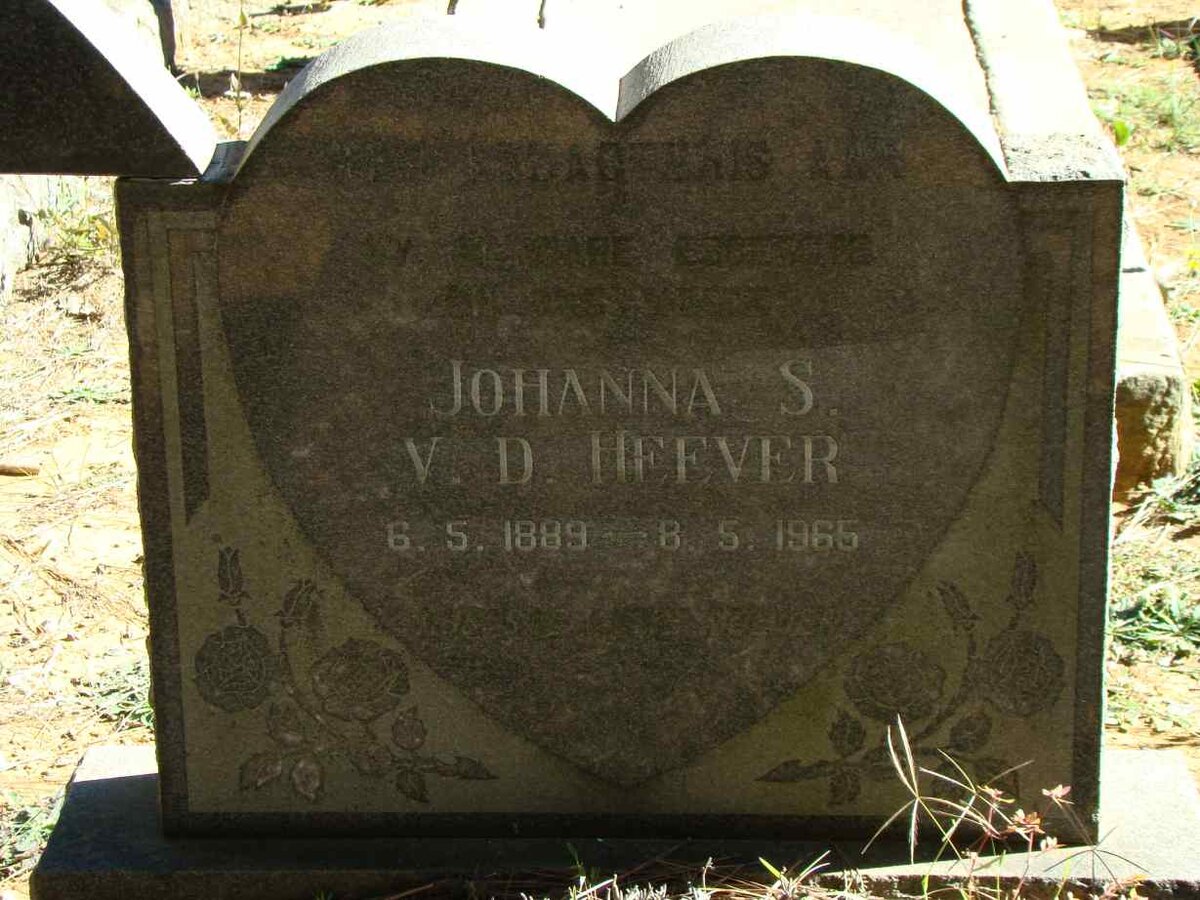 HEEVER Johanna S., v.d. 1889-1965