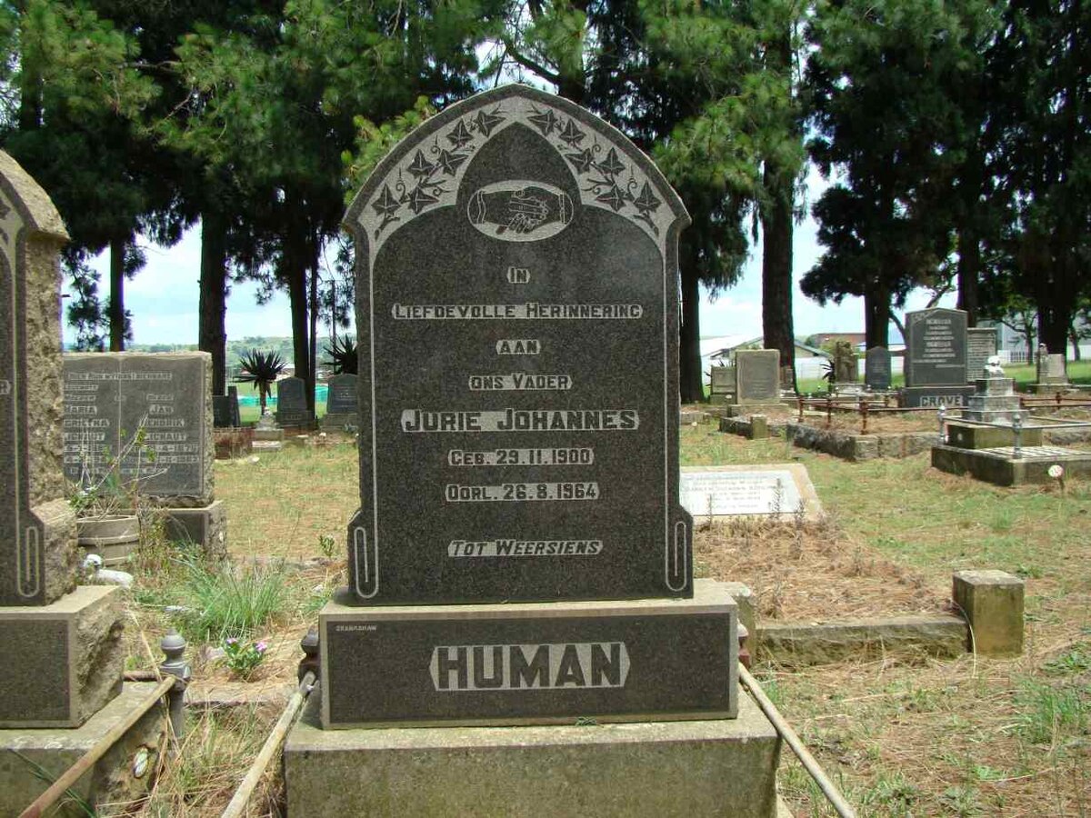 HUMAN Jurie Johannes 1900-1964