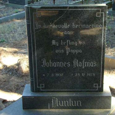 HUNLUN Johannes Hofnias 1932-1978