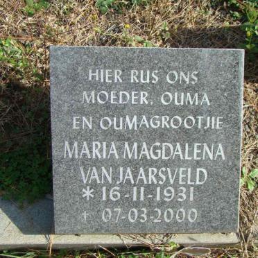 JAARSVELD Maria Magdalena, van 1931-2000