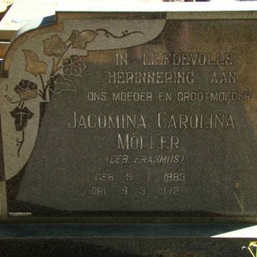MOLLER Jacomina Carolina nee ERASMUS 1883-1972