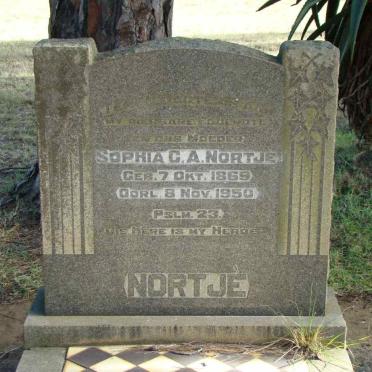 NORTJE Sophia C.A. 1869-1950