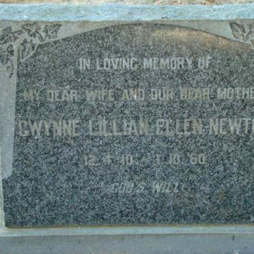 NEWTON Gwynne Lillian Ellen 1910-1960