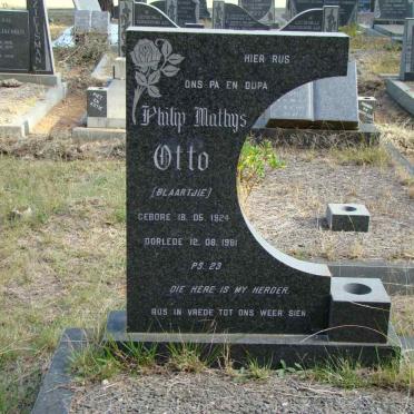 OTTO Philip Mathys 1924-1981