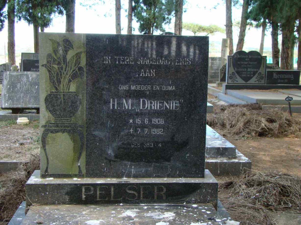 PELSER H.M. 1908-1982