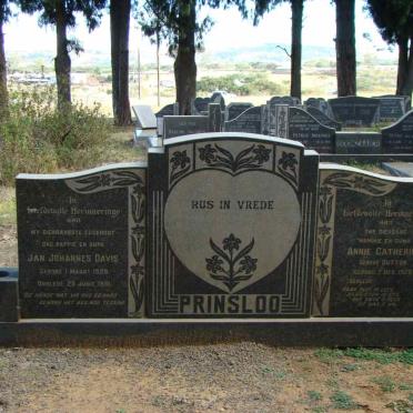 PRINSLOO Jan Johannes Davis 1929-1981 &amp; Annie Catherine DUTTON 1929-