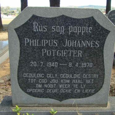 POTGIETER Philipus Johannes 1940-1978