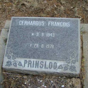 PRINSLOO Gerhardus Francois 1943-1978