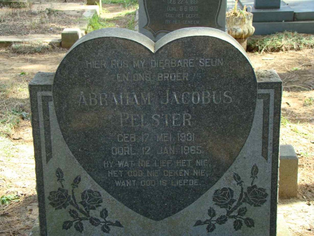 PELSTER Abraham Jacobus 1931-1965