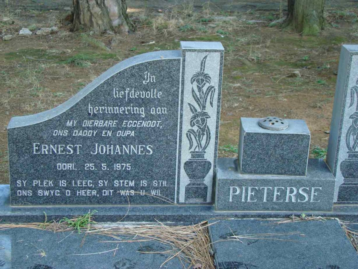 PIETERSE Ernest Johannes -1975