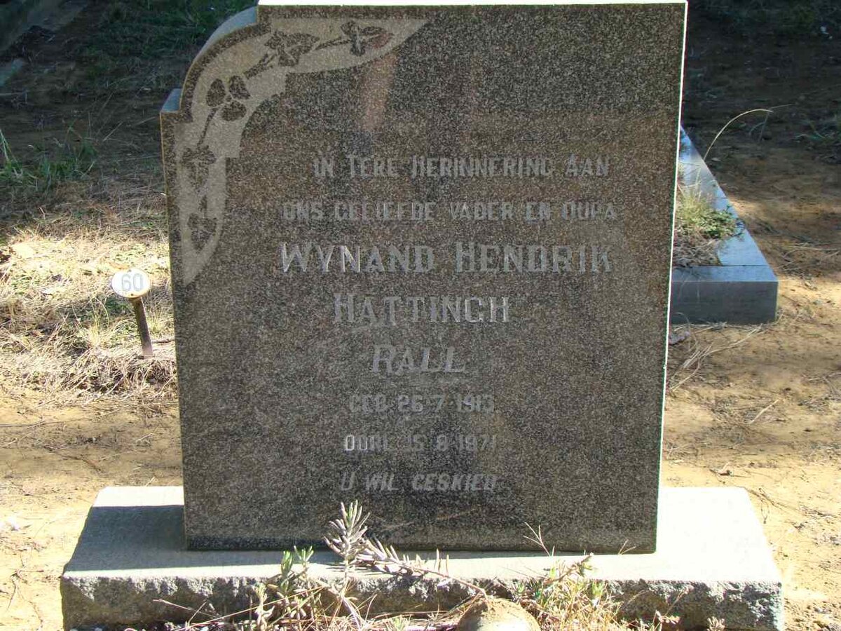 RALL Wynand Hendrik Hattingh 1913-1971