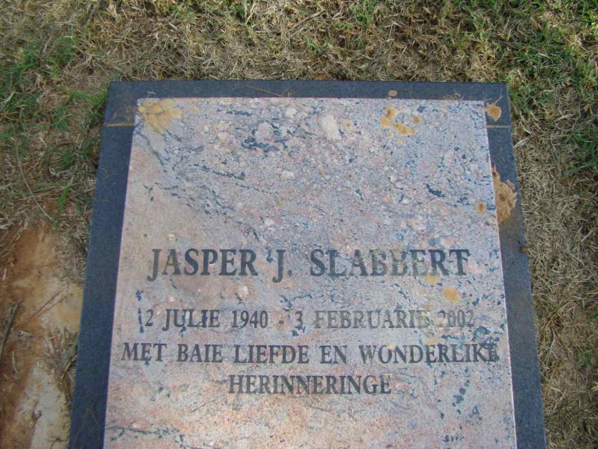 SLABBERT Jasper J. 1940-2002
