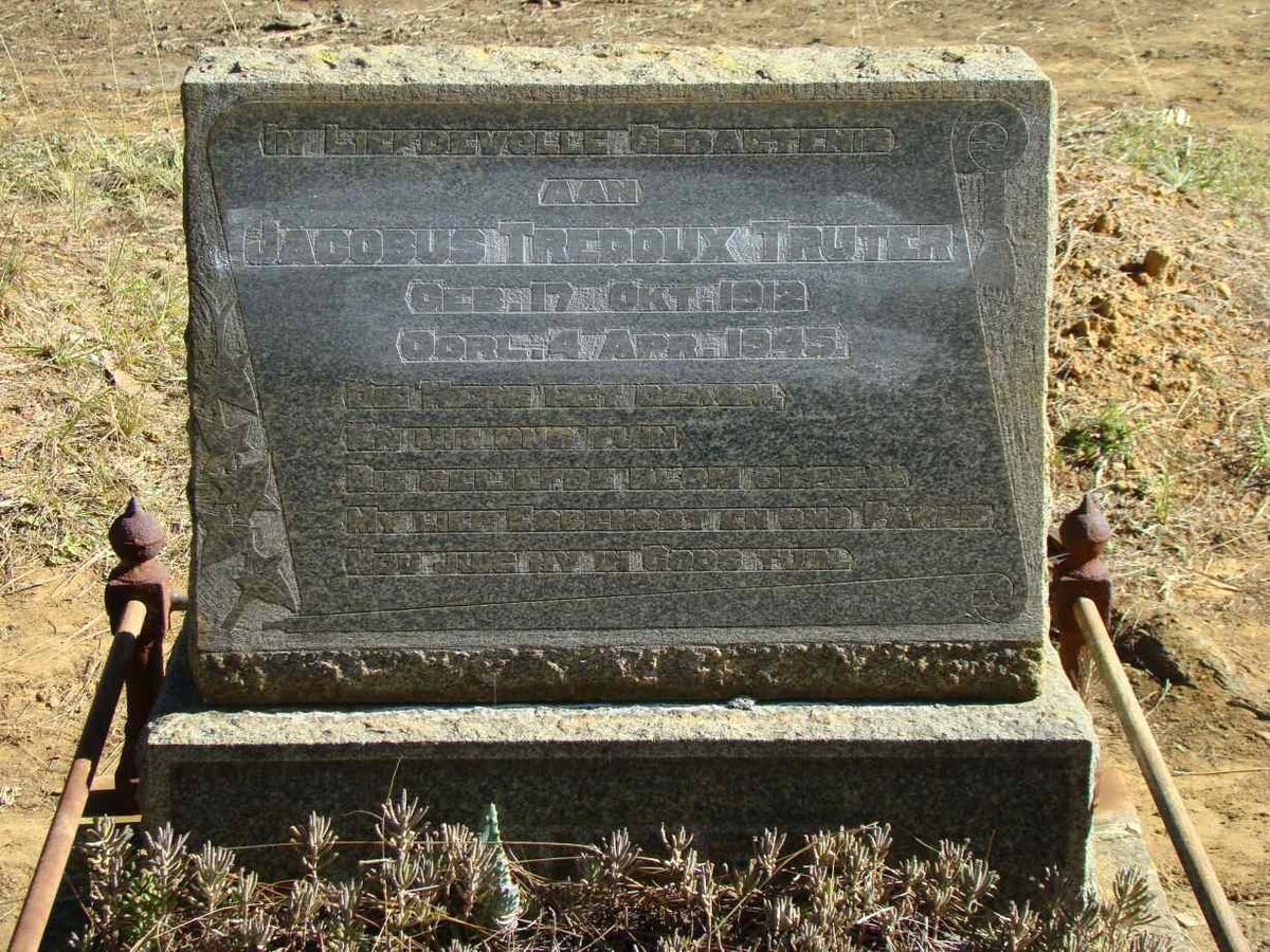 TRUTER Jacobus Tredoux 1912-1945