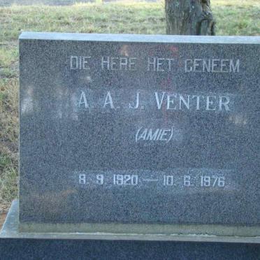 VENTER A.A.J. 1920-1976