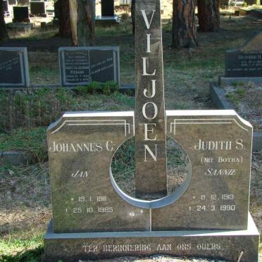 VILJOEN Johannes C. 1911-1985 &amp; Judith S. BOTHA 1913-1990