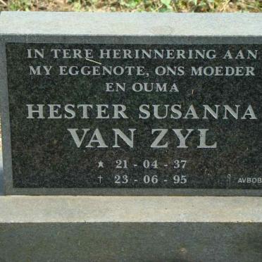 ZYL Hester Susanna, van 1937-1995