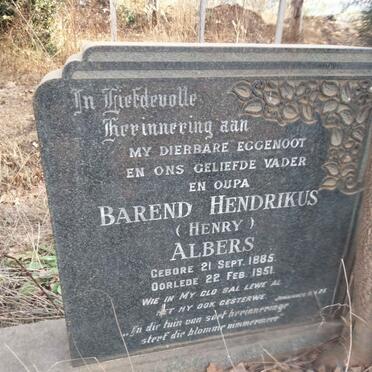 ALBERS Barend Hendrikus 1885-1951 & Maggie Sophia HARRIS 1887-1989 _2