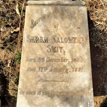 SMIT Sarah Salomena 1880-1881