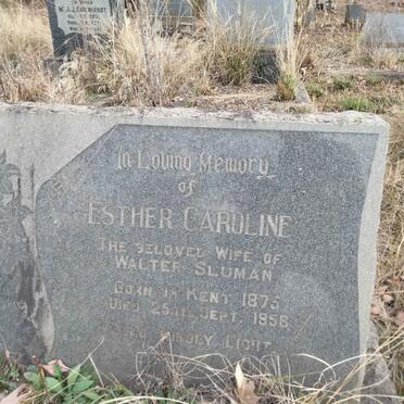 SLUMAN Esther Caroline 1875-1958