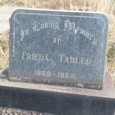 TABLER Frieda 1888-1964