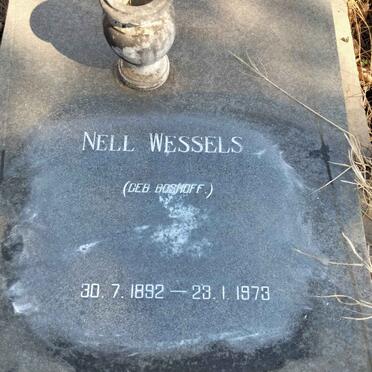 WESSELS Nell nee BOSHOFF 1892-1973
