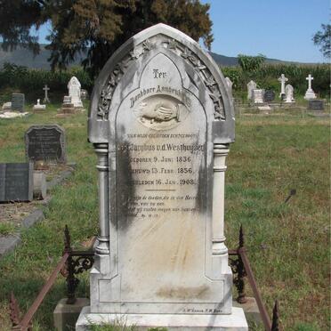 WESTHUYZEN Jacobus, v.d. 1836-1908