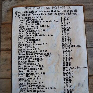 3. Greytown World War II Memorial