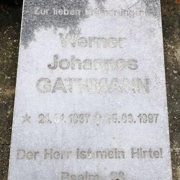 GATHMANN Werner Johannes 1937-1997