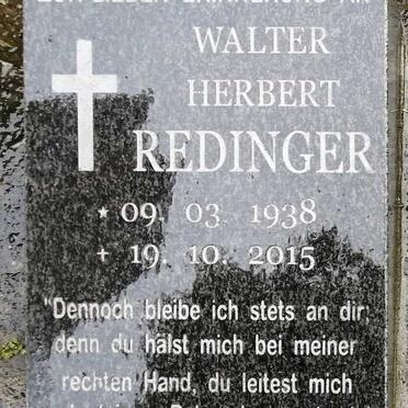 REDINGER Walter Herbert 1938-2015