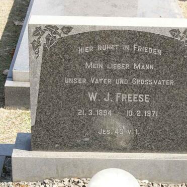 FREESE W.J. 1894-1971