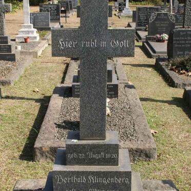 KLINGENBERG Berthold -1956