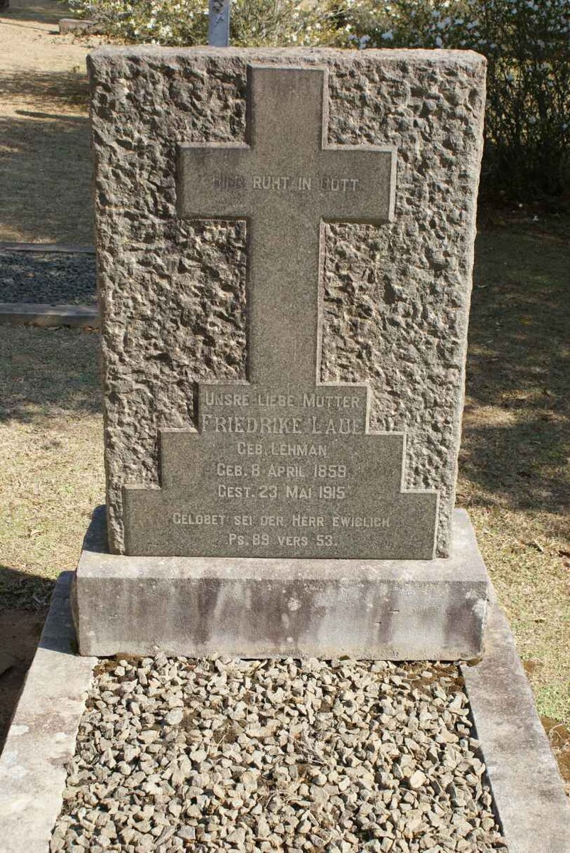 LAUE Friedrike nee LEHMAN 1859-1915