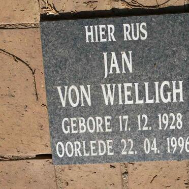 WIELLIGH Jan, von 1928-1996