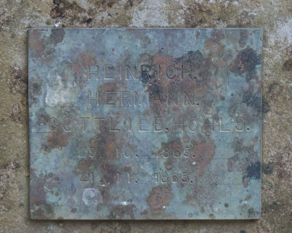 HOHLS Heinrich Hermann Gottlieb 1865-1865