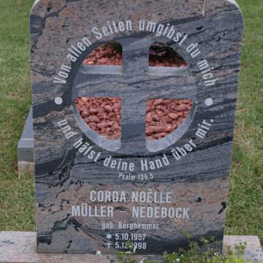 NEDEBOCK Corda Noelle, MULLER nee BERGHAMMER 1957-1998