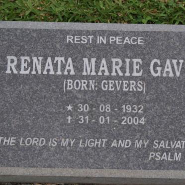 GAVIN Renata Marie nee GEVERS 1932-2004