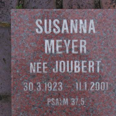 MEYER Susanna nee JOUBERT 1923-2001