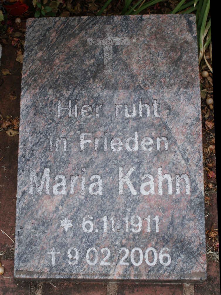 KAHN Maria 1911-2006