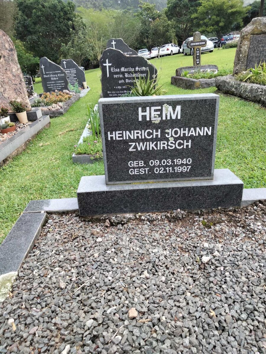 HEIM Heinrich Johann Zwikirsch 1940-1997