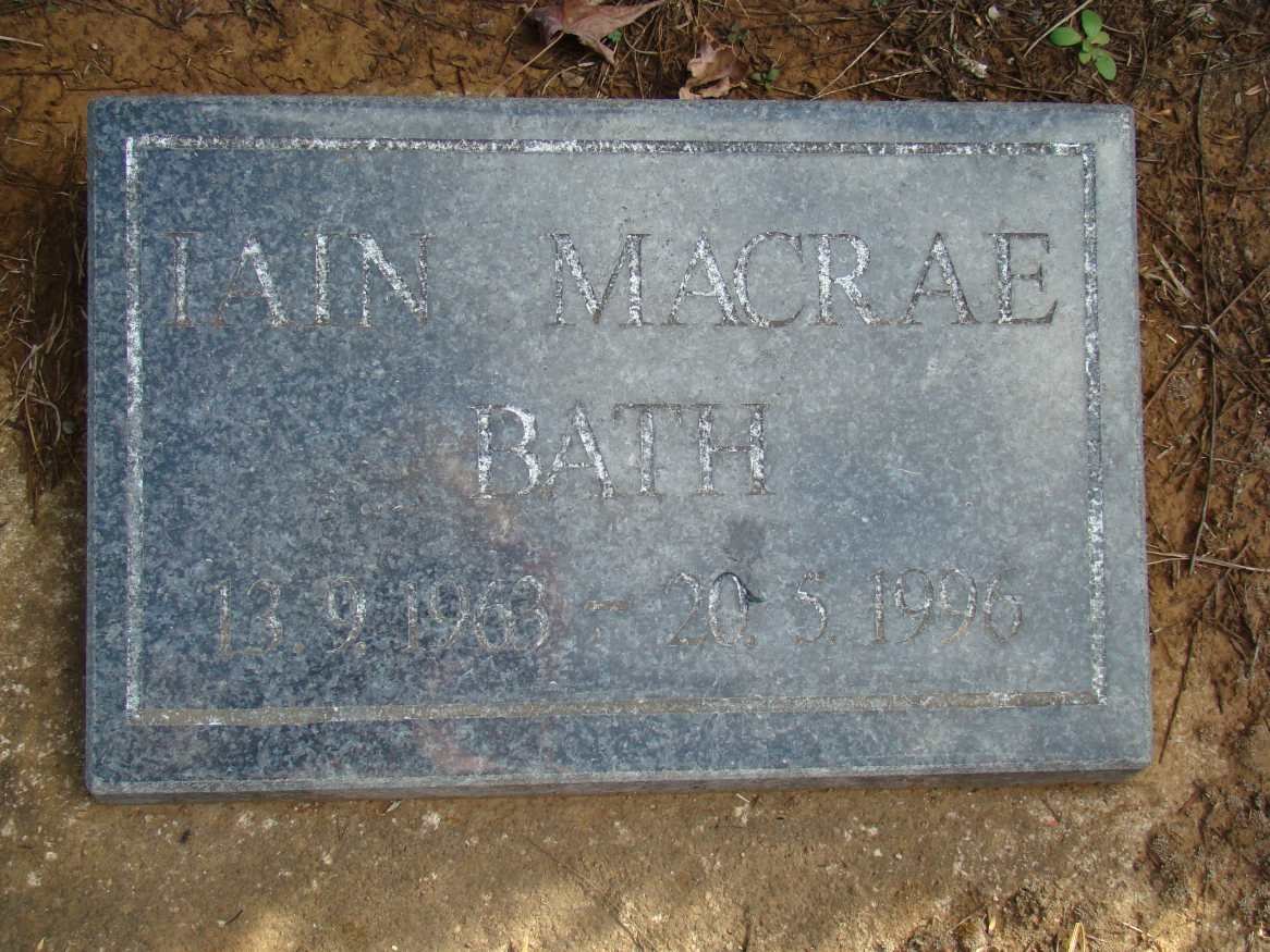 BATH Iain MacRae 1903-1996